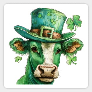 Festive Irish Moo Magnet